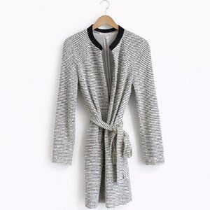 BCBGeneration Tweed Belted Jacket / Long Sweater Size Small